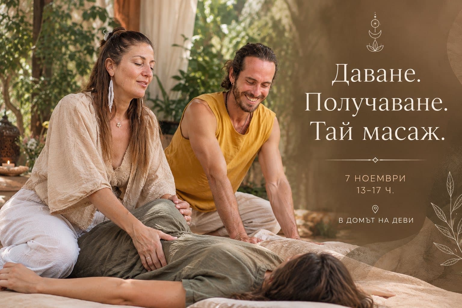 Тай масаж • Даване и Получаване
