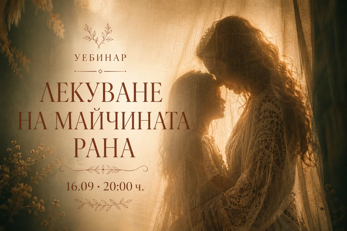 Уебинар „Лекуване на майчината рана“ с Деви, 16.09 от 20:00 ч.